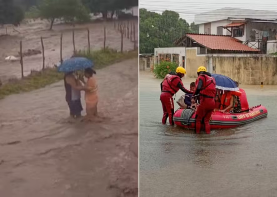 Chuvas intensas deixam cidades de Pernambuco e Paraíba em estado de emergência