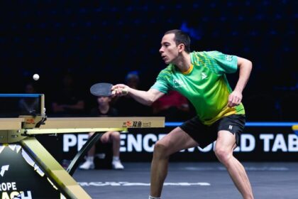 Hugo Calderano avança às oitavas de final do Smash em Malmö após vitória sobre japonês