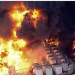 Incêndio de grandes proporções em fábrica química de Itaquaquecetuba é enfim controlado