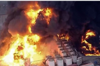 Incêndio de grandes proporções em fábrica química de Itaquaquecetuba é enfim controlado