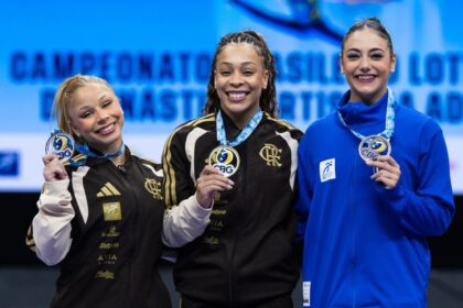 Lorrane Oliveira e Caio Souza conquistam o ouro no Campeonato Brasileiro de Ginástica