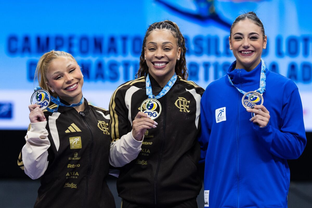 Lorrane Oliveira e Caio Souza conquistam o ouro no Campeonato Brasileiro de Ginástica