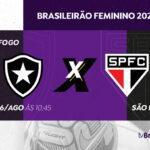 São Paulo busca liderança do Brasileirão Feminino contra Botafogo que tenta sair da lanterna