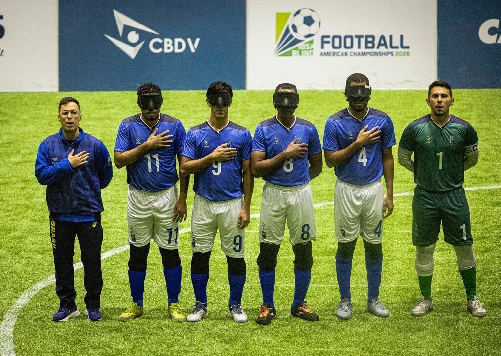 Brasil enfrenta Costa Rica em busca de vaga na final da Copa América de futebol de cegos