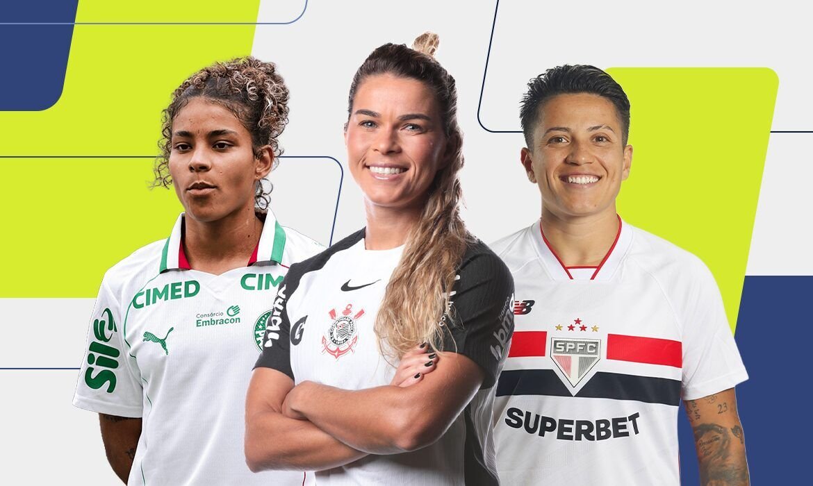 Bia Menezes, Raissa Bahia e Tamires formam a lista de finalistas para melhor lateral-esquerda