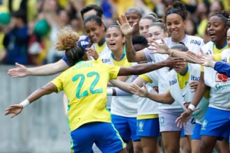 Brasil domina Argentina no Beira-Rio em amistoso preparatório para a Copa do Mundo de 2027