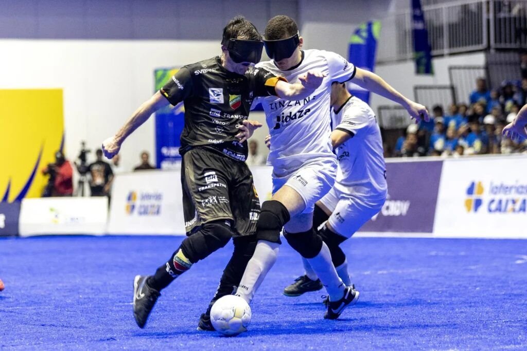 CT Paralímpico recebe a elite do futebol de cegos com astros dos Jogos de Paris em quadra