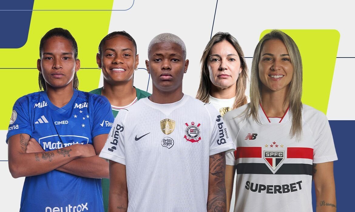 Cinco atacantes disputam as três vagas finais na Seleção da Temporada do prêmio Para Elas