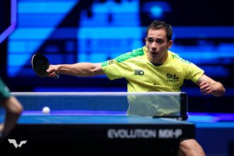 Hugo Calderano enfrenta Patrick Franziska em busca de vaga nas quartas do China Smash