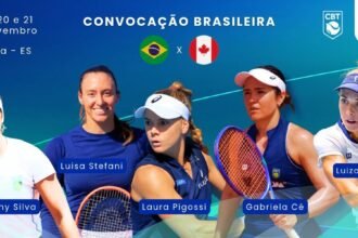Seleção brasileira de tênis enfrenta o Canadá em Vitória de olho no qualificatório de 2027